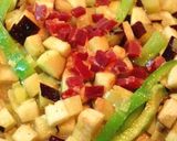 Foto del paso 6 de la receta Tortilla de berenjena, jamón y trigueros