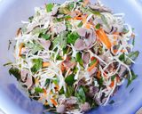 Hình bước làm 5 của món GỎI lòng gà bắp cải