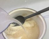 Foto langkah ke 4 dari resep Pudding Buah Naga Kelapa.