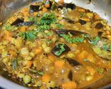 A picture of step 3 of Mixed vegetable curry with Lilva beans (Ghato tarkari no onion no garlic recipe).