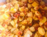 A picture of step 3 of Irish potatoes porridge with vegetables#team trees.