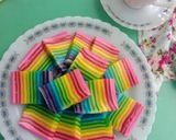 Foto langkah ke 10 dari resep Kue Lapis Pepe Rainbow.