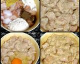 A picture of step 1 of Spicy tangy chicken 65.