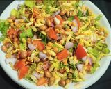 A picture of step 2 of Bombay mix bhel.