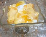 A picture of step 3 of Mango Souffle.