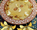 A picture of step 4 of Moong Dal Payasam.