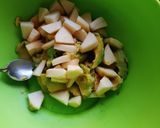 A picture of step 1 of 5 minutes Coastal Avocado and Apple Smoothie.