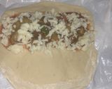 A picture of step 3 of Hawaiian calzones.