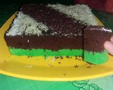 Foto langkah ke 8 dari resep Brownies kukus coklatpandan ala butis😆.