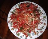 Foto langkah ke 7 dari resep Tumis Kulit Buah Naga.