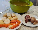 Foto del paso 5 de la receta: Caldo de costilla con jamón y verduras