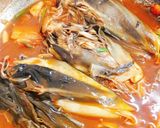 Hình bước làm 2 của món Cá nục kho cà(món chay)