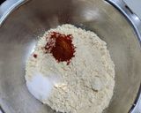 A picture of step 1 of Stuffed Besan Chilla.