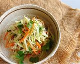 Hình bước làm 5 của món Su hào xào cà rốt nấm mèo