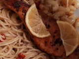 Pasta Aglio E Olio Lemon Butter Salmon Simple dan Enak