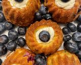 Áfonyás muffin-koszorú citromos mascarpone krémmel recept fázis 6 fotója