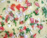 A picture of step 4 of Egg less omelette.