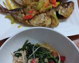 Foto langkah ke 4 dari resep Tumis Kangkung Enoki.