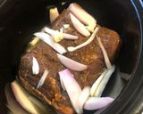A picture of step 2 of Slow cooked beef rib with a shallot and lemonade dripping.