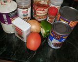 A picture of step 3 of Nearly Vegan Chilli.