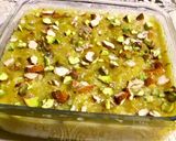 A picture of step 5 of Sev burfi or Singhar ji mithai.