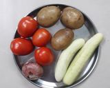 A picture of step 1 of Vegetable Sandwich.