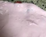 A picture of step 5 of Jhat pat Strawberry cheese cream dessert Ramdan special.
