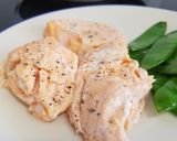 A picture of step 6 of Sous vide salmon in a butter, ginger and lemon sauce.