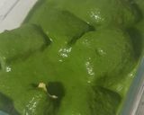 A picture of step 6 of Tofu in Creamy Baby Spinach puree.