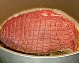 Svéd 🇸🇪 hagyományos borjúsült "kalvstek" roquefort-os és feket recept fázis 1 fotója