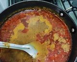 A picture of step 4 of Moth beans misal pav.