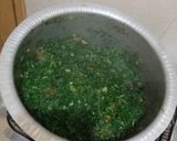 A picture of step 2 of Kale and spinach.