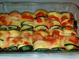 Rollitos de calabacín y espinacas