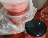 Foto langkah ke 5 dari resep Pudding Agar Strawberry In Jar (Agar² Stroberi dalam Stoples).