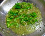 A picture of step 2 of Capsicum Masala.