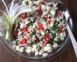A picture of step 5 of Nutty paneer salad.