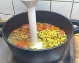 A picture of step 7 of Pumpkin Corn Soup.