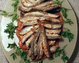 Foto del paso 9 de la receta Fritura de boquerones con salsa mediterránea