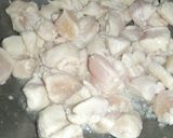 A picture of step 1 of Boneless chicken Handi homemade Naan.