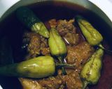 A picture of step 5 of Shahi achar gosht.