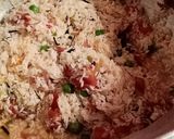 A picture of step 4 of Goan veg pulav (aroz).