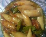 Foto langkah ke 5 dari resep Cumi asin tumis.