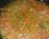 A picture of step 2 of Minced meat fried rice.