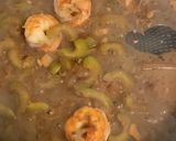 A picture of step 2 of Steamed Eggs w/ rice and shrimp.