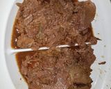 A picture of step 4 of My Slowcooked Beef in A lovely Gravy.💜.