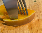 Foto del paso 1 de la receta: Pastel de calabaza, bacon y queso azul