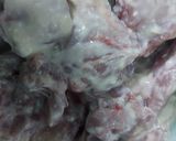 A picture of step 1 of Chicken Kosha.