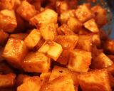 A picture of step 2 of Daikon kimchi.