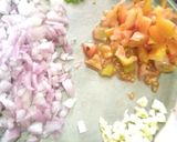 A picture of step 1 of Chana kanghou manipuri style.