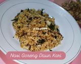 Foto langkah ke 4 dari resep Nasi Goreng Daun Kari.